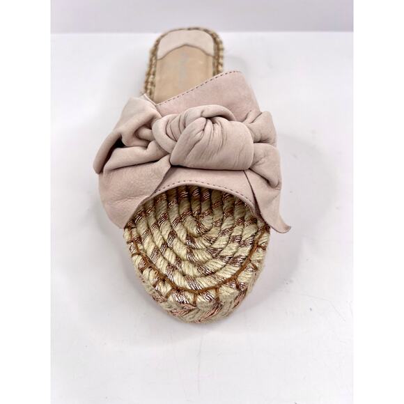 J/Slides Ritsy Espadrille Pink Suede Bow Slides Size 8.5 NWOB - Picture 4 of 10